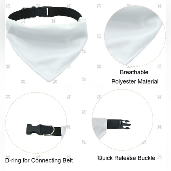 Chewy Vuitton dog collar bandana - Picture 6 of 7